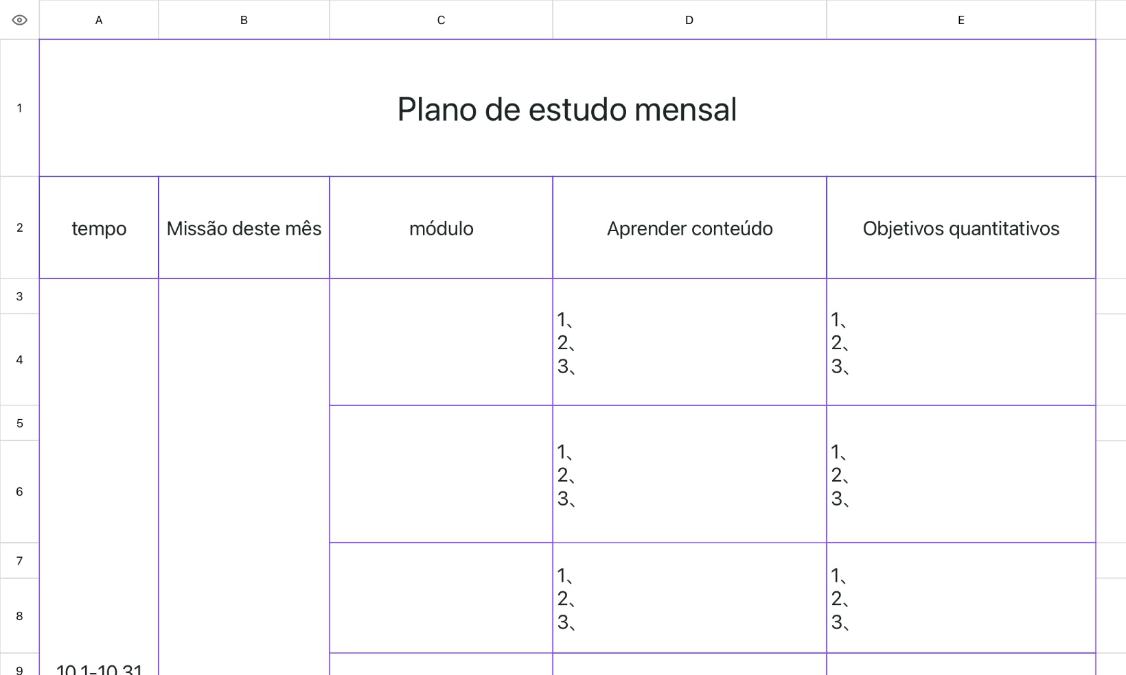 Plano Mensal 1
